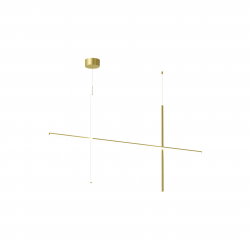 PAKABINAMAS LED ŠVIESTUVAS COORDINATES SUSPENSION 2 55W AUKSO SPALVOS