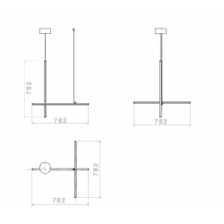 PAKABINAMAS LED ŠVIESTUVAS COORDINATES SUSPENSION 1 CLIII 32W PILKAS pristatymas