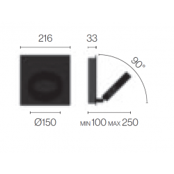 SIENINIS LED ŠVIESTUVAS META SQUARE L21 18,5W ĮVAIRIŲ SPALVŲ pristatymas