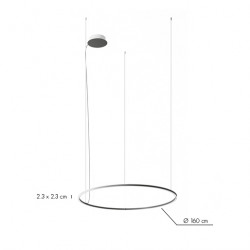 PAKABINAMAS LED ŠVIESTUVAS U-LIGHT D160 125W RUDAS pigiau