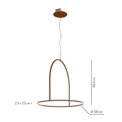 PAKABINAMAS LED ŠVIESTUVAS U-LIGHT D120 H113 86W TAMSIAI PILKAS pristatymas