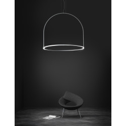 PAKABINAMAS LED ŠVIESTUVAS U-LIGHT D160 H143 125W TAMSIAI PILKAS pigiau