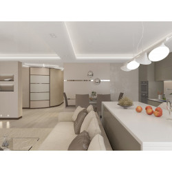 PAKABINAMAS LED ŠVIESTUVAS ORCHID 45W BALTAS kaina