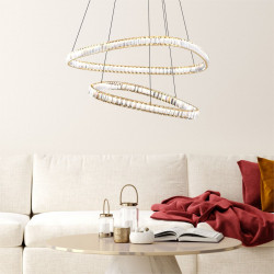 Pakabinamas LED šviestuvas ATHESA 38W CCT aukso spalvos pristatymas