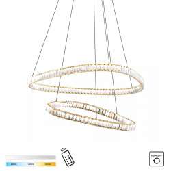 Pakabinamas LED šviestuvas ATHESA 38W CCT aukso spalvos kaina