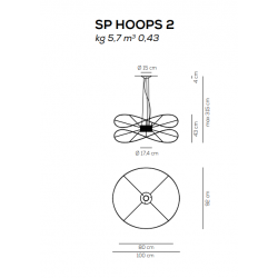 PAKABINAMAS LED ŠVIESTUVAS HOOPS 2 32W BALTAS | ĮVAIRIŲ SPALVŲ kaina