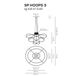 PAKABINAMAS LED ŠVIESTUVAS HOOPS 3 32W BALTAS | ĮVAIRIŲ SPALVŲ pigiau