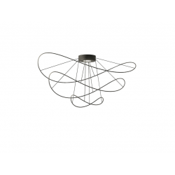LUBINIS LED ŠVIESTUVAS HOOPS 3 16W JUODAS | ĮVAIRIŲ SPALVŲ