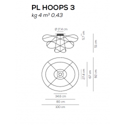 LUBINIS LED ŠVIESTUVAS HOOPS 3 16W BALTAS | ĮVAIRIŲ SPALVŲ pigiau