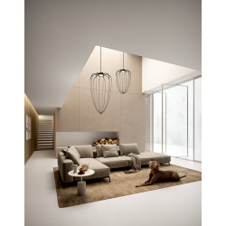 PAKABINAMAS LED ŠVIESTUVAS ALYSOID D51 H100 15W NIKELIO SPALVOS pristatymas