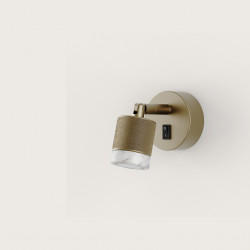 SIENINIS LED ŠVIESTUVAS TEA 3W AUKSO SPALVOS kaina