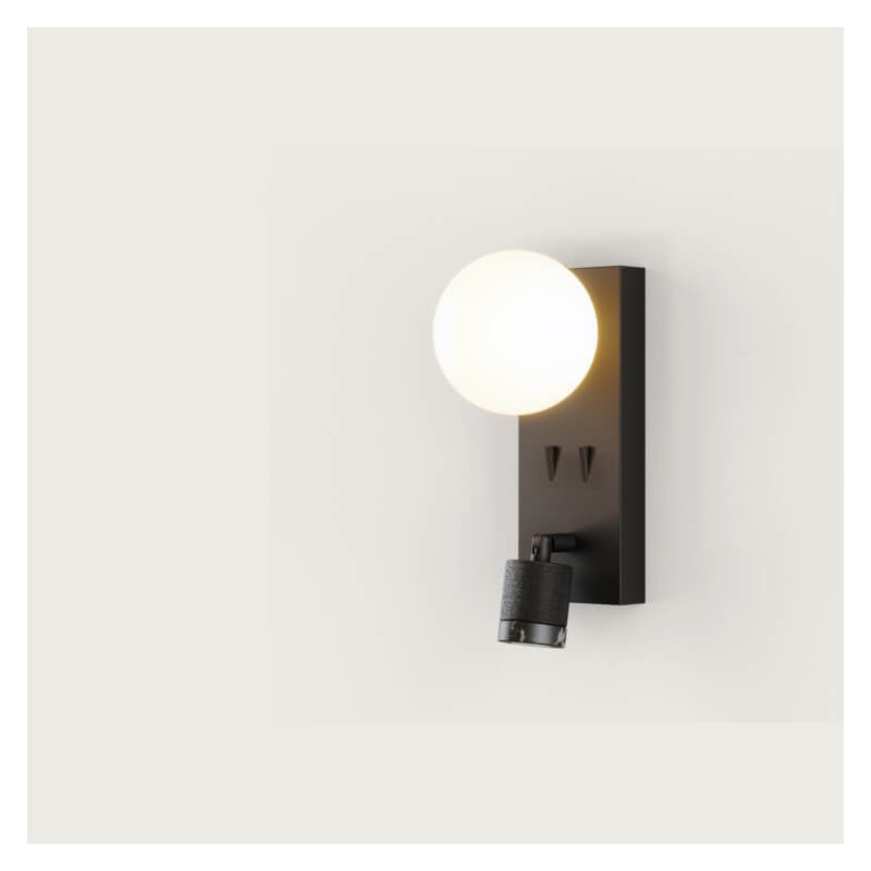 SIENINIS LED ŠVIESTUVAS AROMAS TEA 2 JUODAS | ĮVAIRIŲ SPALVŲ A1337/2