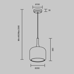 PAKABINAMAS LED ŠVIESTUVAS SPIRITO 12W AUKSO SPALVOS kaina