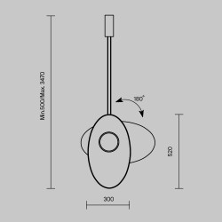 PAKABINAMAS LED ŠVIESTUVAS EVOLUTION 9W BALTAS pristatymas