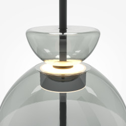 PAKABINAMAS LED ŠVIESTUVAS BANGKOK 12W D25 PILKAS pigiau