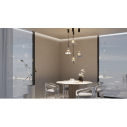 PAKABINAMAS LED ŠVIESTUVAS BANGKOK 12W D40 PILKAS pristatymas