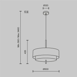 PAKABINAMAS ŠVIESTUVAS BERGAMO D50 TAMSIAI PILKAS pristatymas
