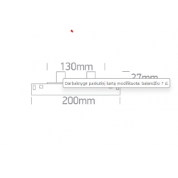 MAGNETINĖS SISTEMOS LED ŠVIESTUVAS 42128A/B/W 4W 3000K JUODAS pigiau