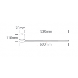 Sieninis LED šviestuvas 65148A/W/W 12W baltas pigiau