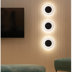 Sieninis LED šviestuvas FANTASIA 7W D33 juodas pigiau