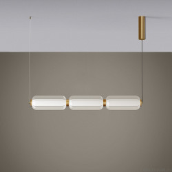 PAKABINAMAS LED ŠVIESTUVAS ELMA 20W AUKSO SPALVOS kaina