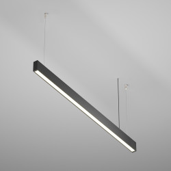 PAKABINAMAS LED ŠVIESTUVAS BASIS 36W CCT L112,5 JUODAS DIMERIUOJAMAS kaina