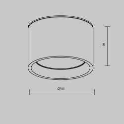 LUBINIS LED ŠVIESTUVAS HYDRA 10W AUKSO SPALVOS skubiai