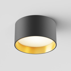 LUBINIS LED ŠVIESTUVAS VEGA 12W JUODOS | AUKSO SPALVOS pigiau