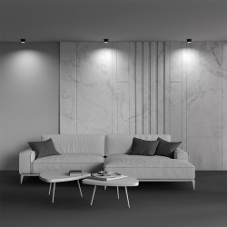LUBINIS LED ŠVIESTUVAS VEGA 8W JUODAS skubiai