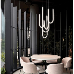 PAKABINAMAS LED ŠVIESTUVAS YVONNE 60W BALTAS kaina