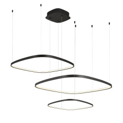 PAKABINAMAS LED ŠVIESTUVAS LORENZO 70W CCT JUODAS DIM