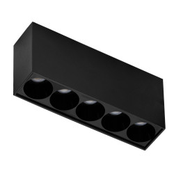 LUBINIS LED ŠVIESTUVAS TETRIX 10W CCT JUODAS DIMERIUOJAMAS