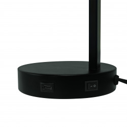 STALINIS ŠVIESTUVAS WILMER JUODAS SU USB JUNGTIMI internetu