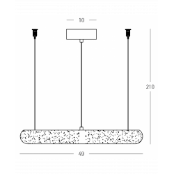 PAKABINAMAS LED ŠVIESTUVAS 2543 35W D49 AUKSO SPALVOS DIMERIUOJAMAS kaina