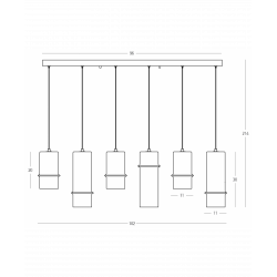 PAKABINAMAS LED ŠVIESTUVAS 2536 26W GINTARO SPALVOS STEP DIM kaina