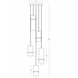 PAKABINAMAS LED ŠVIESTUVAS 2534 21W GINTARO SPALVOS STEP DIM pigiau