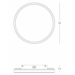 LUBINIS LED ŠVIESTUVAS 25164 38W CCT D59 AUKSO SPALVOS DIMERIUOJAMAS kaina