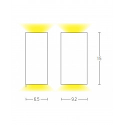 SIENINIS ŠVIESTUVAS E151 BALTAS pigiau