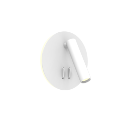 SIENINIS LED ŠVIESTUVAS LUNOR 9W BALTAS