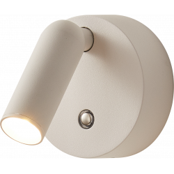 ĮKRAUNAMAS SIENINIS LED ŠVIESTUVAS NOCTRA 3W BALTAS