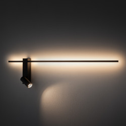 SIENINIS LED ŠVIESTUVAS EASY LEFT 11W JUODAS skubiai
