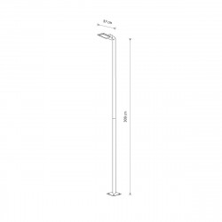 PASTATOMAS LED ŠVIESTUVAS PATHWAY L 36W H309 JUODAS kaina