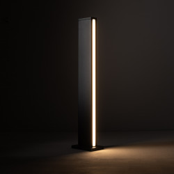 PASTATOMAS LED ŠVIESTUVAS SLIT 12W H70 JUODAS kaina