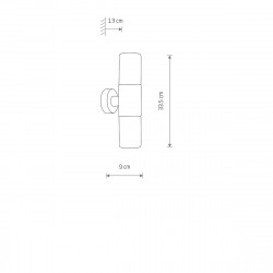 SIENINIS ŠVIESTUVAS IDA II JUODAS pristatymas