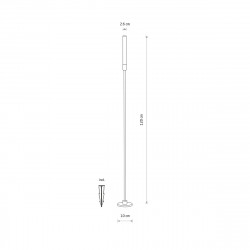 PASTATOMAS LED ŠVIESTUVAS ZOLA L H120 3W JUODAS pristatymas
