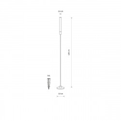 PASTATOMAS LED ŠVIESTUVAS ZOLA M H100 3W JUODAS pristatymas