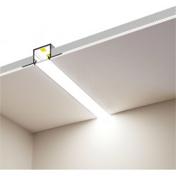 LED PROFILIS LINEA-IN20 TRIMLESS EE7F PRIGLAISTOMAS, 2M, ANODUOTAS ALIUMINIS kaina