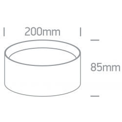 LUBINIS LED ŠVIESTUVAS 12130D/W/V 30W CCT BALTAS kaina
