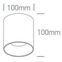 LUBINIS LED ŠVIESTUVAS 12118R/B/W 18W JUODAS kaina