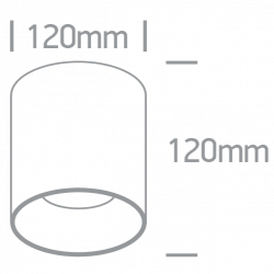 LUBINIS LED ŠVIESTUVAS 12125R/B/W 25W JUODAS kaina